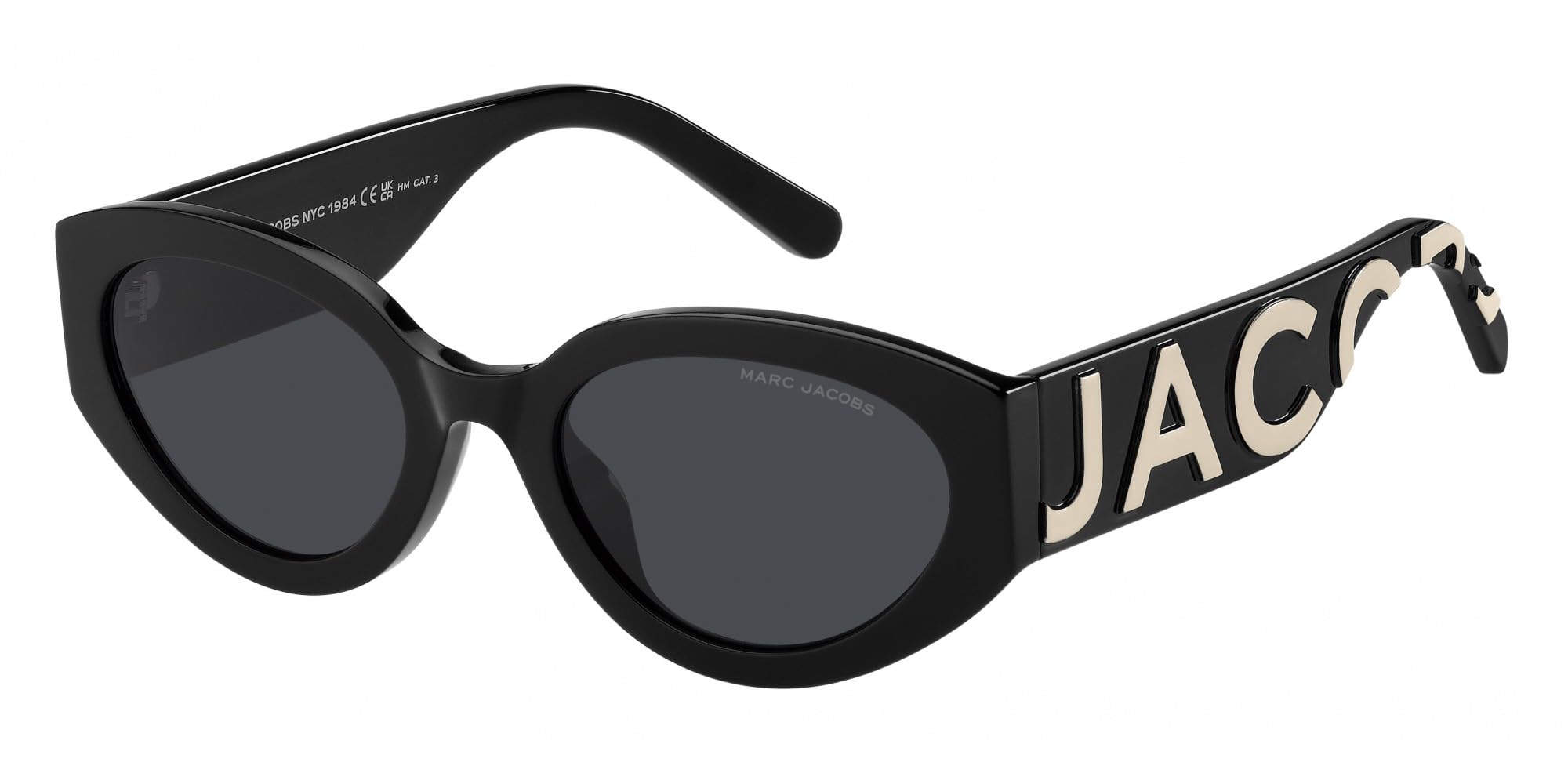 Marc Jacobs Lunettes de Soleil MARC 694/G/S BLACK WHITE/GREY 54/21/145 femme