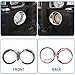 Fgtagtal Front Bumper Driving Fog Light Ring Bezels Covers Trim Molding Fit for Hummer H3 2005-2009, ABS Front Fog Light Lamp Decoration Protector Accessories, 2PCS (Bright Silver)