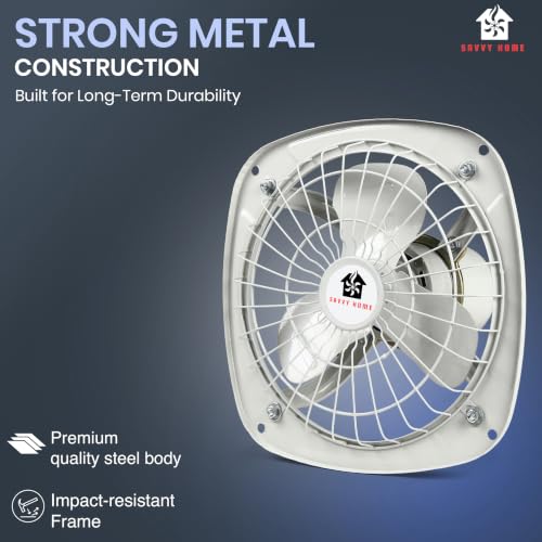 Image of 9 Inch Fresh Air Fan for Kitchen and Bathroom |9FA-White-1 Exhaust Fan | Ventilation, Indoor Use