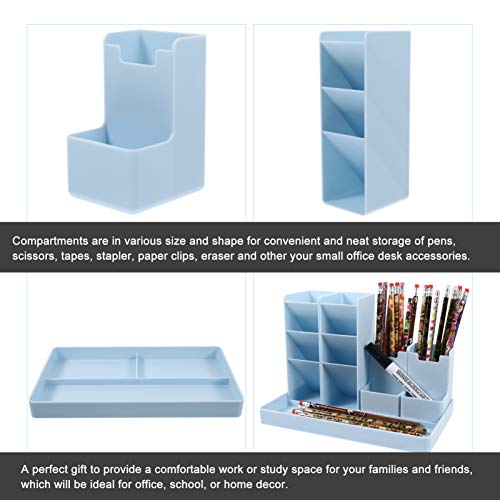 STOBOK Organizador de Caneta Vertical Porta-Lápis de Mesa de Plástico Estojo de Armazenamento de Pap