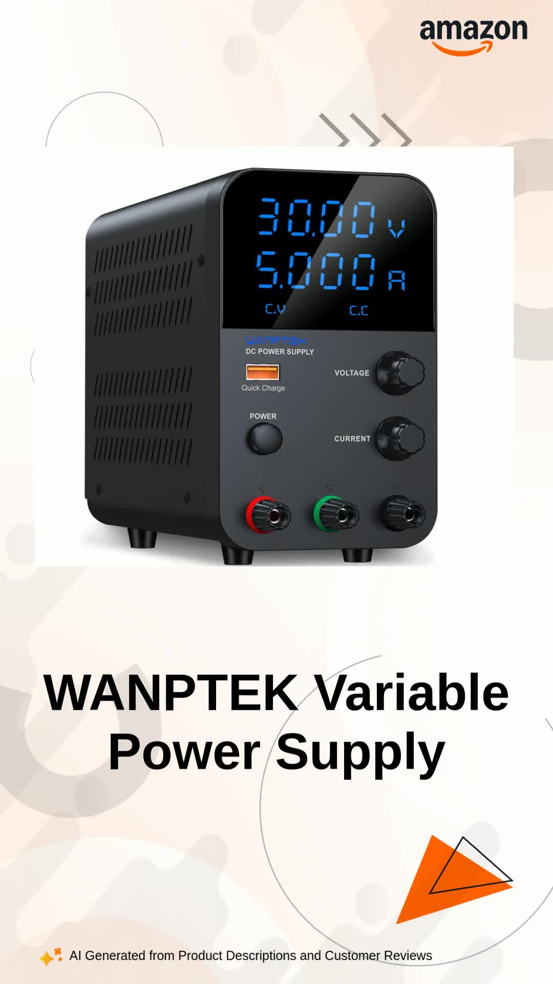 WANPTEK-CHAALAKAM SMPS Variable DC Power Supply 0-30V & 0-05A