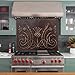 Kitchen Backsplash, Scottish Thistle Copper Backsplash, Custom Copper Backsplash Panel, Handmade Copper Backsplash Tile, Indoor Outdoor Wall Decor (Brown)
