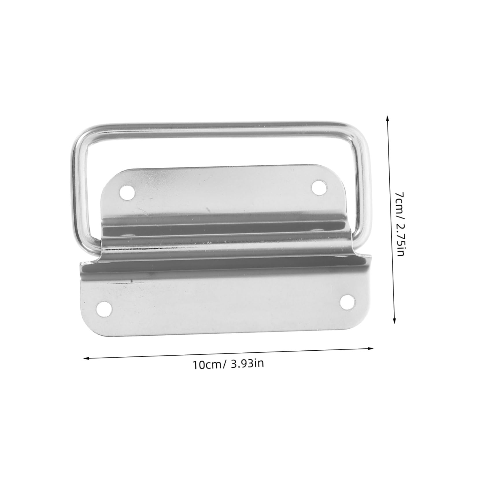 MUSISALY 2pcs Stainless Steel Tool Box Handle Heavy Duty Metal Furniture Handle for Truck Drawer Closet Storage Case