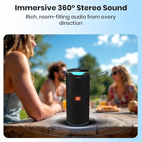 Image of MAKPOWER BEAT Box 10W Bluetooth Speaker - Wireless, Portable, Premium Bass, 4 Hours Playtime, Built-in Mic, TF /USB Support - Perfect for Outdoor, Home, Travel & Parties (Dark Black)