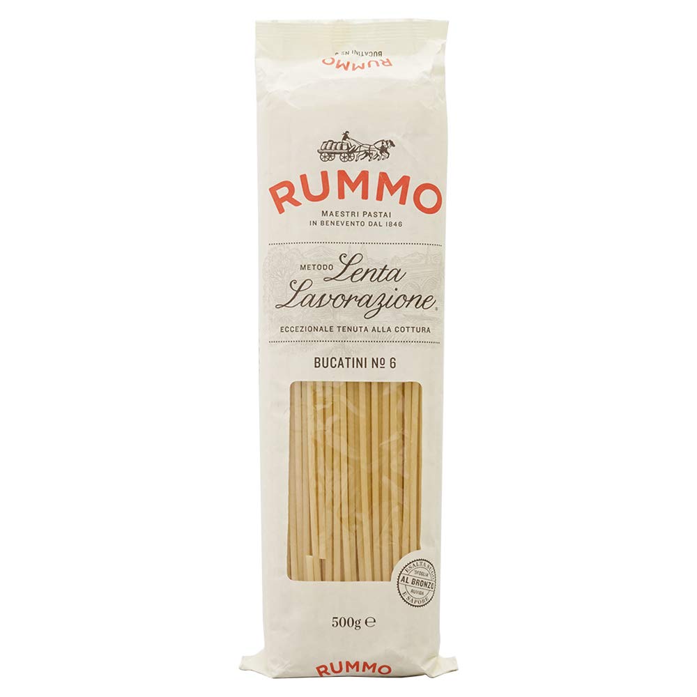 Rummo Bucanti No.6 - Premium Italian Pasta, 500 g (Pack of 1)