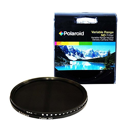 Polaroid Optics 58mm Multi-Coated Variable Range [ND3, ND6, ND9, ND16, ND32, ND400] Neutral Density Fader Filter ND2-ND2000 - Compatible w/ All Popular Camera Lens Models