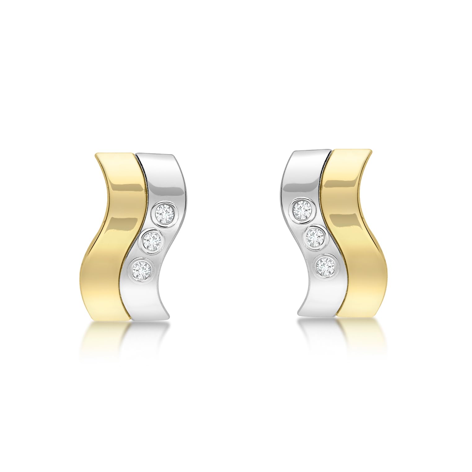 Orecchini Gufo In Oro 9 Carati Con Zirconi Cubici – Gioiello Carissima Oro Giallo E Bicolore Per Donna, Eleganza Italiana In Confezione Regalo