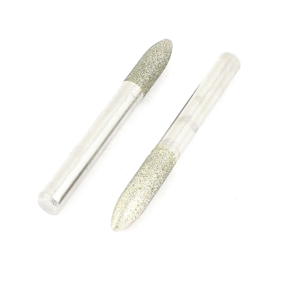 Uxcell Silver Sourcingmap 2 Pcs 6Mm Dia Shank Grinding Bit Diamond Mounted Point 60Mm Length