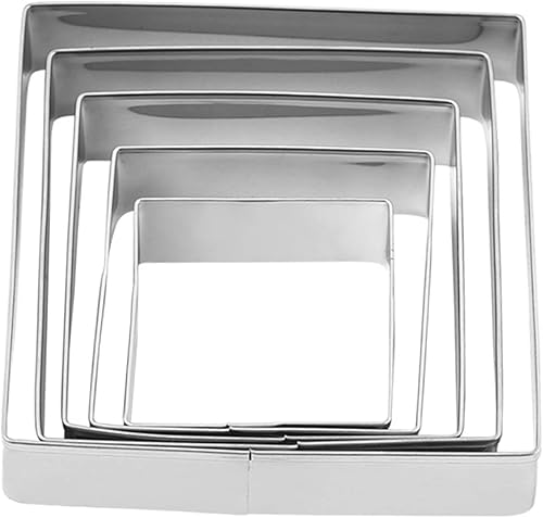 NOLITOY Molde de galletas de acero inoxidable para hornear herramientas de masa para hornear cortador de repostería cortador de galletas de acero