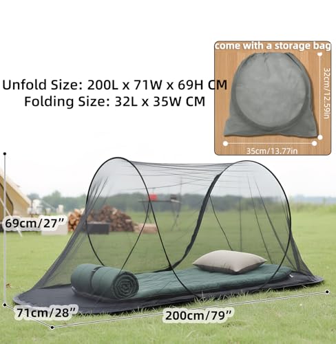 Pop Up Mosquito Tent for One