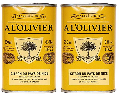 A l\'Olivier - 2er-Set Provence Olivenöl mit Zitrone (Citron) - 2 x 250 ml A l\'Olivier - 2er-Set Provence Olivenöl mit Zitrone (Citron) - 2 x 250 ml