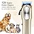 Dog Clippers with Strong Power for Thick Coats Heavy Duty Dog Grooming Kit, Quiet Cat Clippers with 8 Comb Guides and Accessories
