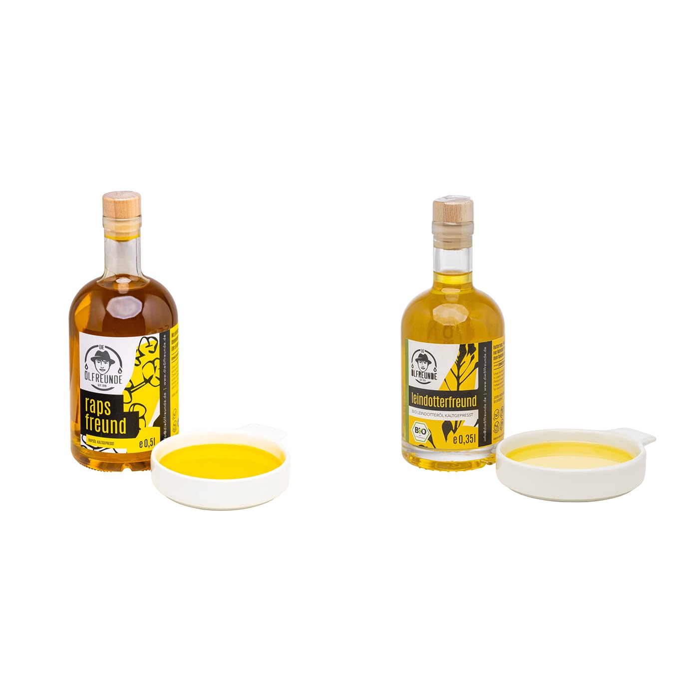 DIE ÖLFREUNDE Omegalecker Box mit 10 Ölen & 2 Gewürzen | Gewürzöle nativ kaltgepresst | hochwertige Öle mit Omega 3 & 6 Fettsäuren | Geschenk für Männer, Frauen, Feinschmecker für die Küche