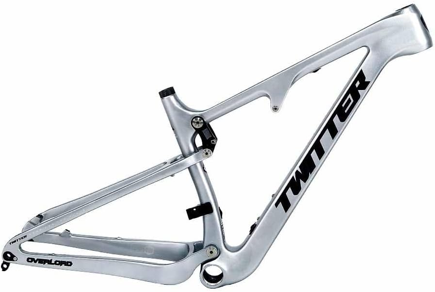 Full Suspension Enduro/Downhill Mountain Bike Frame 27.5/29er 15"/17"/19"/21" Carbon Fibre Frame XC/DH Soft Tail Frame 12 * 148mm Boost Thru Axle Disc Brake(Chameleon Black,29 * 21")