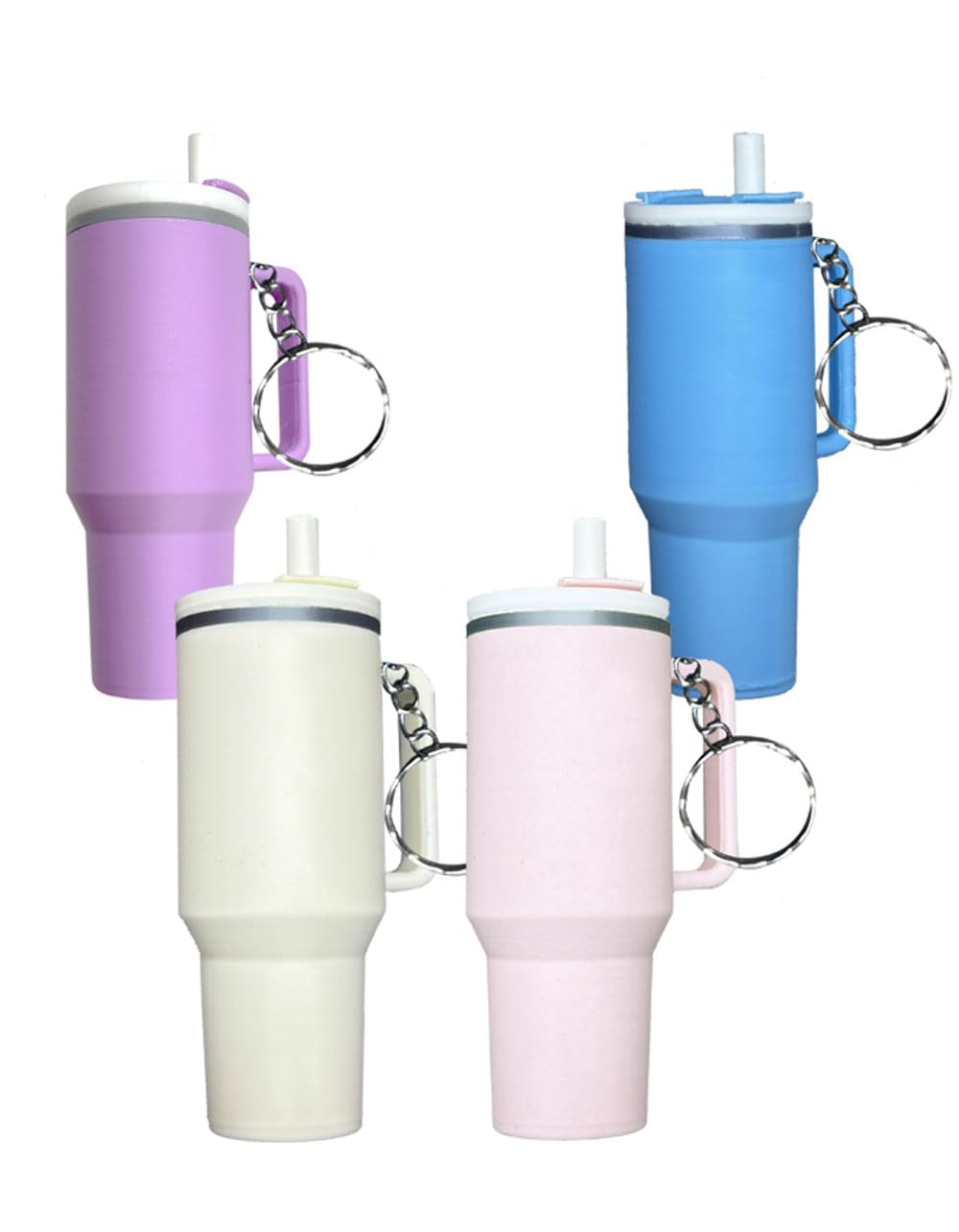 GenericMini Tumbler Cup Keychains for stanley cup accessories,School Bag Key Ring Handbag Backpack Charm,Multipiece Set
