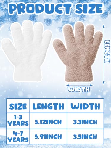 Image of EBOOT 3 Pairs Winter Kids Gloves Warm