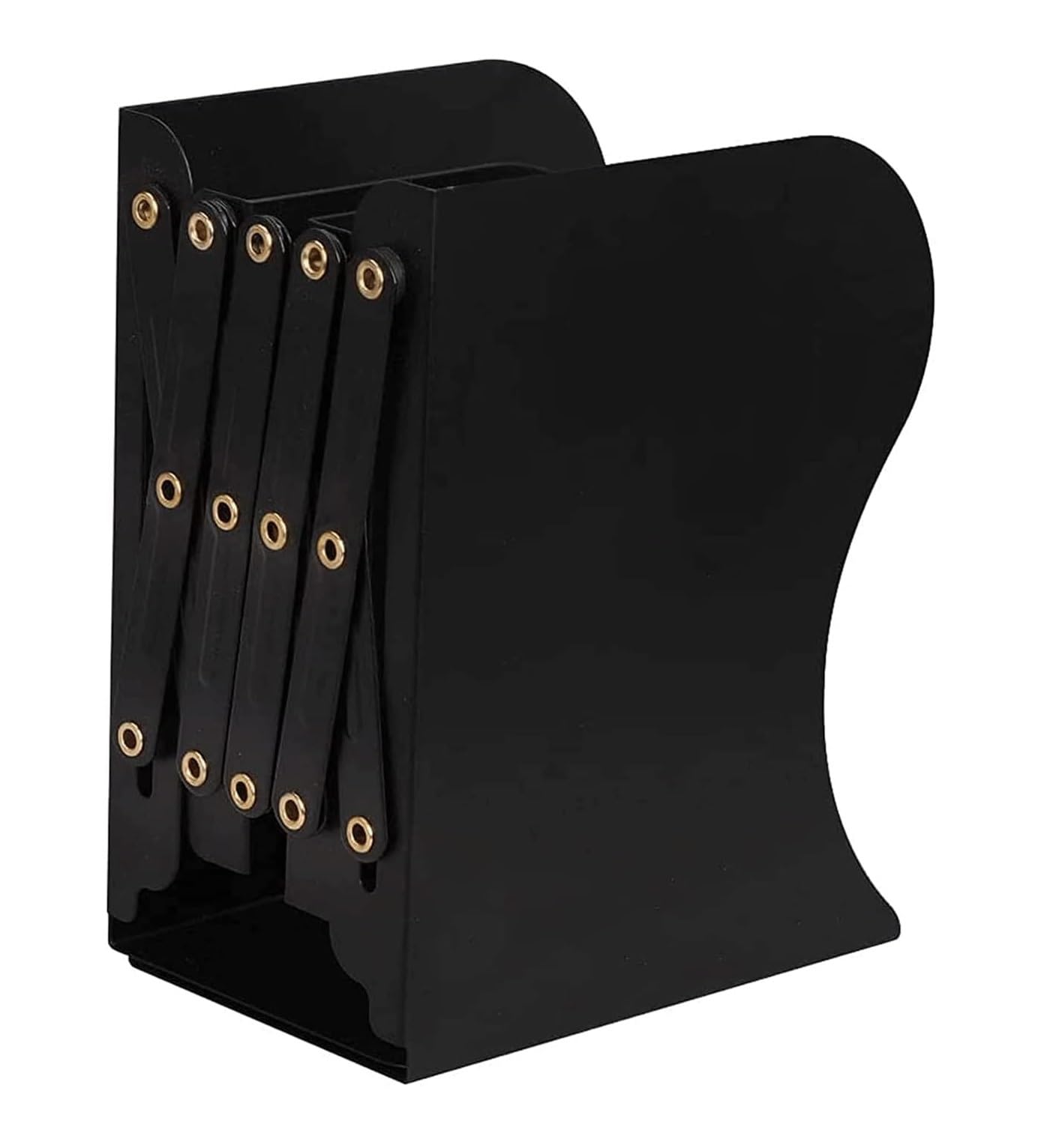 Sujeta Libros Estanteria Tapones de libros de Metal, sujetalibros retráctiles de alta resistencia, gran capacidad, antideslizantes, divisor de archivos de escritorio, sujetalibros decorativos Sujetali
