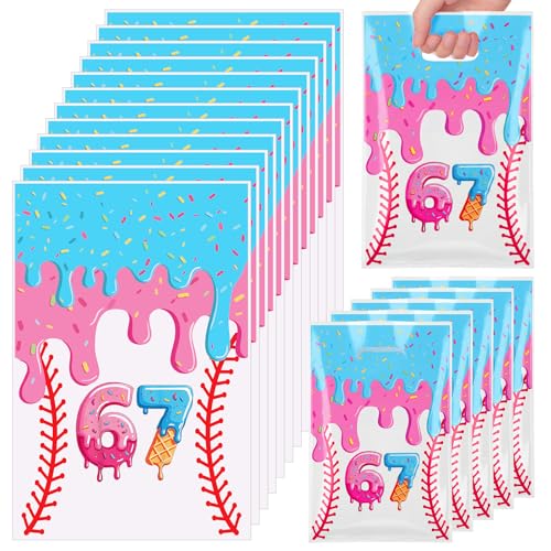 Eccliy 30 Pcs 6 7 Party Favor Bags with Handles for Birthday Ice Cream Drip