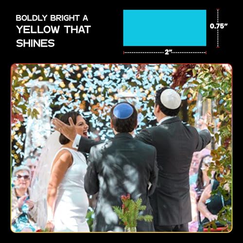 Image of Ultimate Confetti, Turquoise color Biodegradable Confetti - Rectangular Tissue Paper Confetti for Cannon and Launcher use - Best for Gender Reveal, Parties, Concerts and Weddings - 20 lb, 320 oz