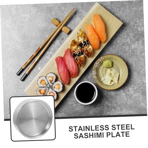 Plato Sashimi de Acero Inoxidable Cabilock para Sushi miniatura 4