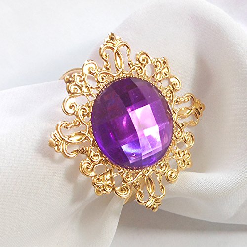 Blanc Round Imitation Pearl Napkin Rings Élégant Décor De Table Pour Les Mariage