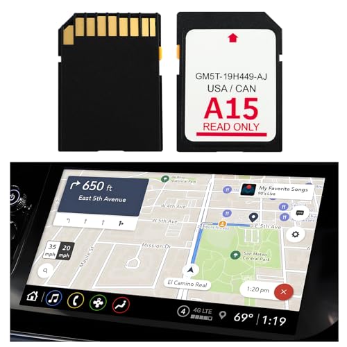 SYNC 3 Navigation Map Updates - 2016-2017 Ford & Lincoln 4 A15 Compatible with Lincoln Ford Navigation SD Card,Latest Version Sync 2 System SD Card of GPS Navigator for Car OEM GM5T-19H449-AJ,Car in-Dash Navigation GPS Units Map Card