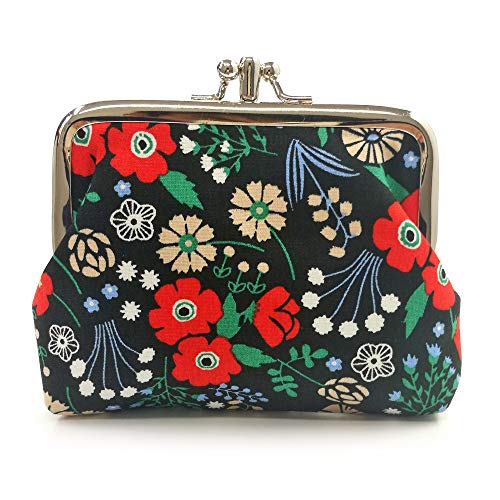 Image of Canvas Women Card Wallet(Multi Coloured)