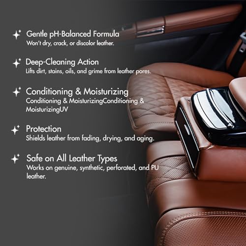 Image of Nippon Paint n-Shield Leather Upholstery Cleaner 250ml | Removes Dirt Grime & Stains | Cleans Conditions & Restores Finish | Suitable for Car Seats Sofas Bags | No.1 Paint Brand in Asia Pacific