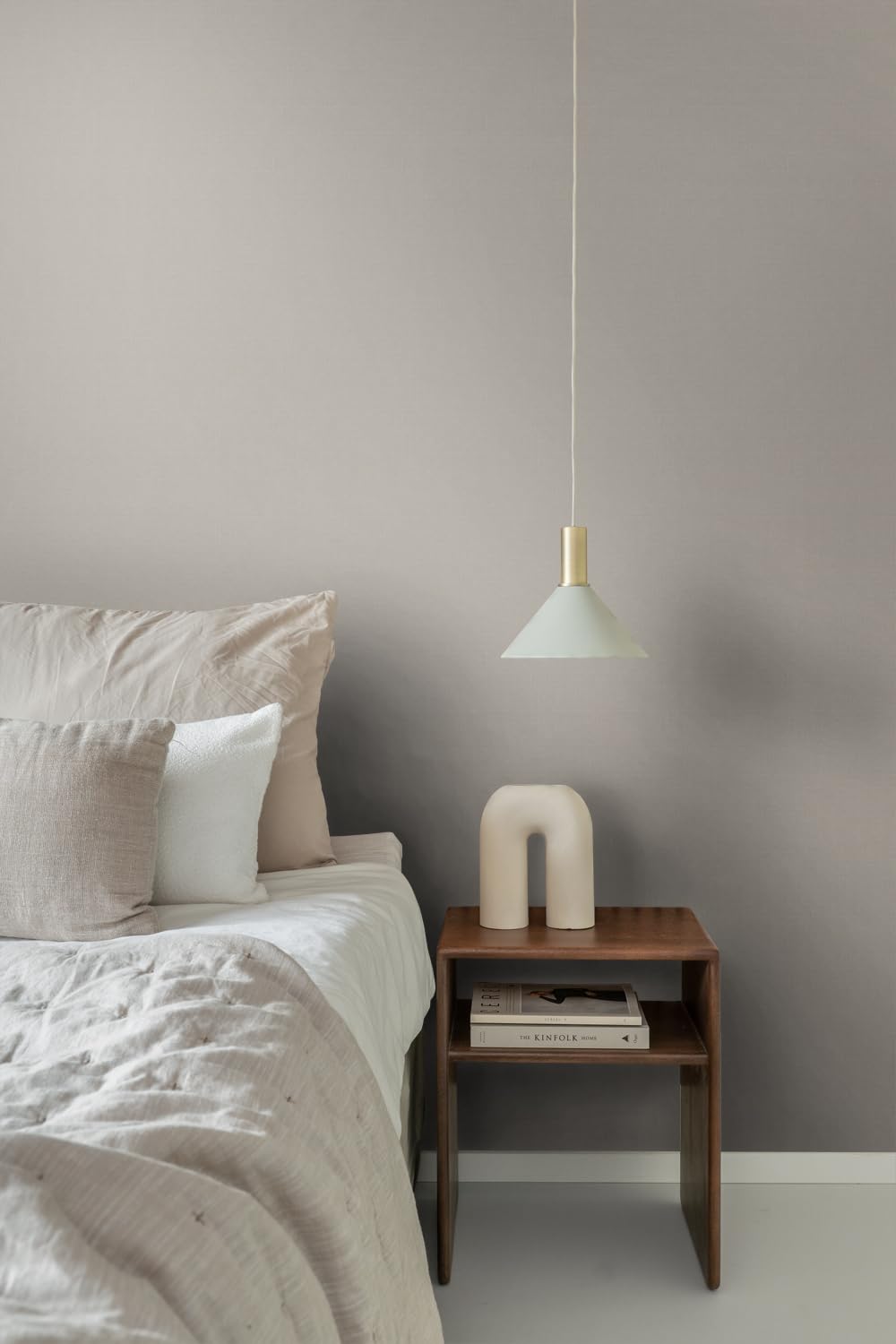 ESTAhome Tapeta lniana tekstura taupe 53 cm x 10.05 m