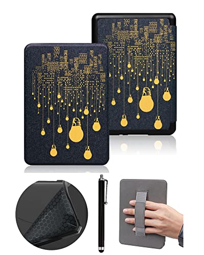 Custodia tpu da 6 Pollici per Kindle 11a Generazione Versione 2022 Modello C2V2L3 - Non Compatibile con Paperwhite di 11a - con Cinturino da Polso