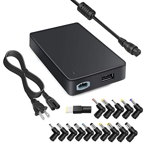 Universal AC Adapter Charger 90W 15V-20V w/USB Laptop Power Supply for HP Pavilion X360 Toshiba Satellite Asus Zenbook Lenovo Yoga Thinkpad Samsung Chromebook Sony Vaio Acer Aspire Dell Inspiron