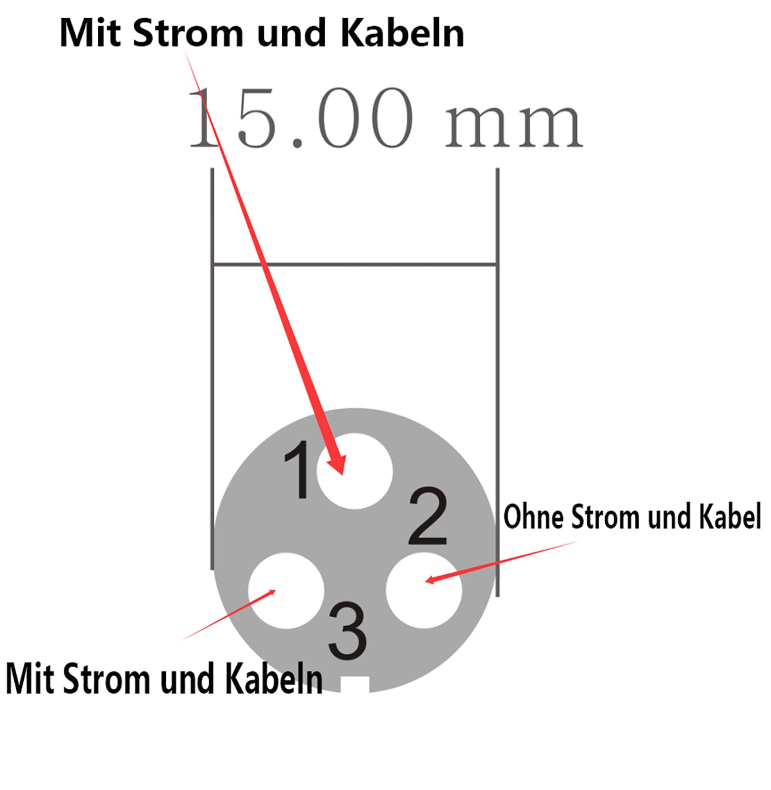 Heissluft Popcornmaschine Zubehör, 230g Popcorntopf, Elektrische Handgekurbelte Popcorn-Herstellerteile ​Topf, Anti-Scorch-Pfanne Einfach zu Säubern, für Mais, Snack(A,3 holes-15mm)