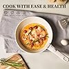 23Pcs Ceramic Cookware Set Non Stick Pots and Pans Set Non Toxic with Detachable Handle Induction Kitchen Cookware Set Space Saving, Oven & Dishwasher Safe, Cream White #2