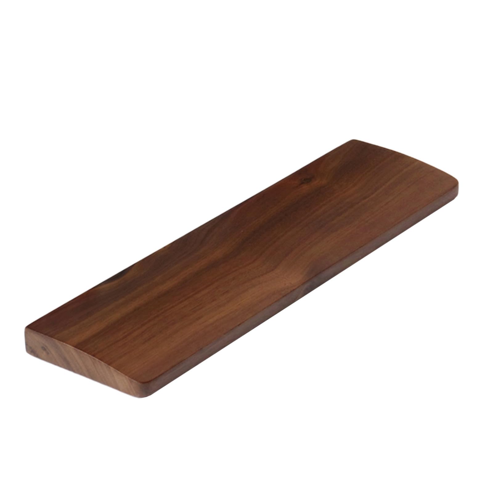 TEHAUX Ergonomische Tastatur mit Natürlicher Holzstruktur aus Walnussholz Handgelenkauflage 440x80mm und Komfortabler Handgelenkstütze für Büro und Gaming
