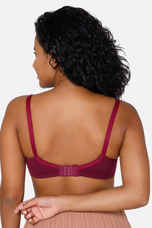 Image of INTIMACY LINGERIE Women's Cotton Brassiere | Non-Padded | Non-Wired | Full Coverage | Shaper Panel with Side Support Regular Bra | 1 Piece | (Def C P)