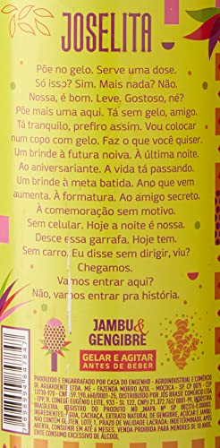 Jós Brasil Joselita - Cachaça De Jambu Com Gengibre Sabor Jambu E Gengibre 750Ml