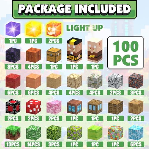 Magnetic Blocks, 100PCS Magnetic Building Blocks, STEM Toys for Kids Age 3+ - image 2