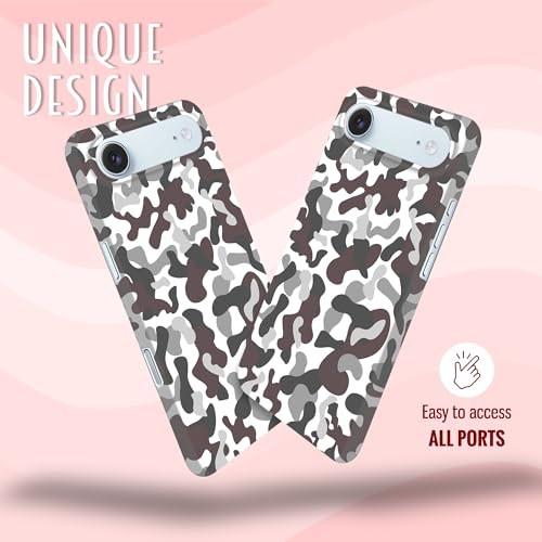 Coque iPhone Air GlamCase camouflage gris rigide mince - 4