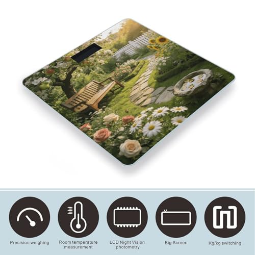 Báscula digital de baño con sensores de alta precisión miniatura 3