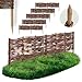 Produktbild 5 x BOGATECO Beeteinfassung aus Weide | 100 cm Lang & 20 cm Hoch | Holz-Zaun Rasenkante | Weiden-Zaun Steckzaun Perfekt für den Garten als Weg-Abgrenzung | Gartenzaun Weidezaun Zaunelemente