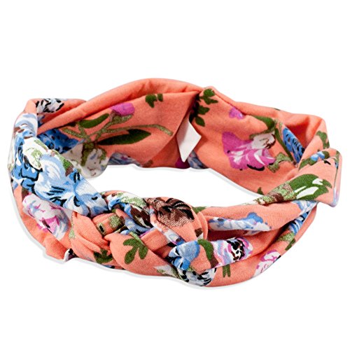 Headbands of Hope Infinity Head Turban For Women - Fashionable Hair Accessories Great for Yoga and Casual Wear - Adjustable Elastic Knot to Fit Girls and Babies (Peach)