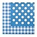 Produktbild Sovie HOME Serviette Anton | Airlaid-Servietten 40x40 cm | hochwertige Einweg-Servietten für Feiern | extrem saugstark & stoffähnlich | 12 Stück | Punkte-Karo (Blau)