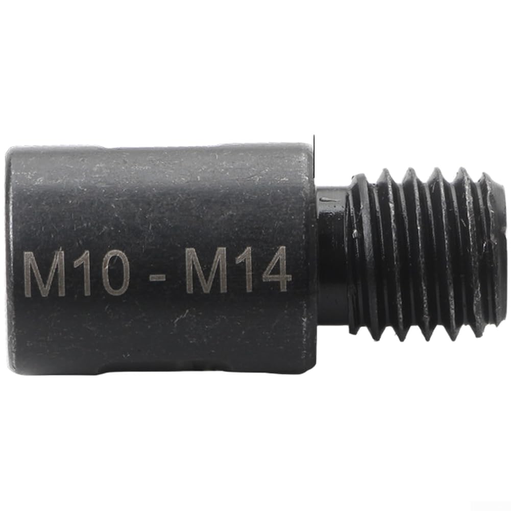 4 aste adattatori filettate da M10 a M14, compatibili con punte per smerigliatrice angolare, per manutenzione industriale (M10-M14)