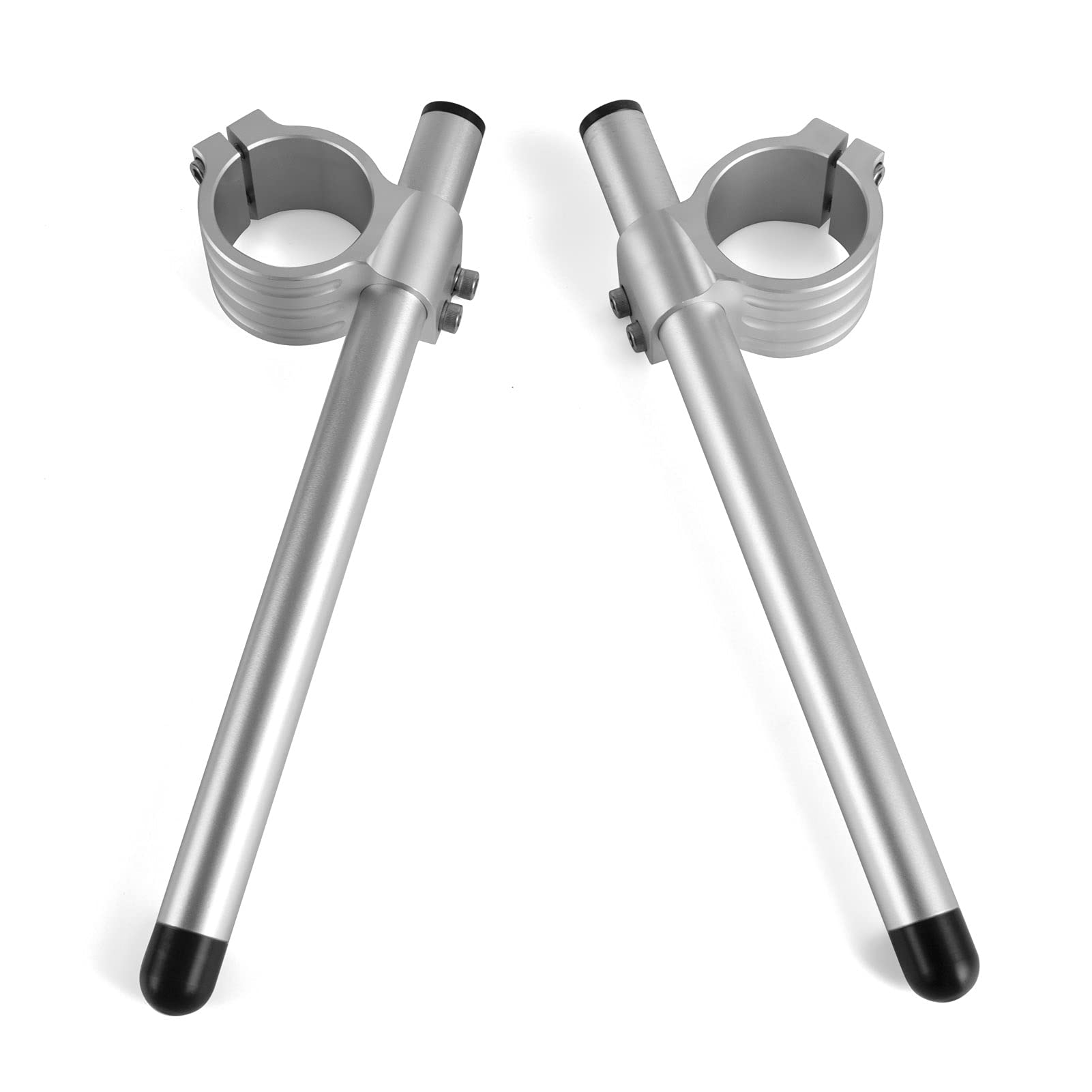 kit semimanillares Φ 33mm para CB350 KZ400 GN250 GS250 GS400 SRX250 XV250 XS400 moto horquilla Ø 33mm cafe racer semi manillares inclinables 7°,tubos Ø 22.2mm aluminio