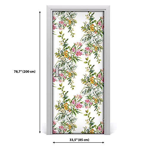 Autocollant de porte décoration masquant rénovation facile 85x200