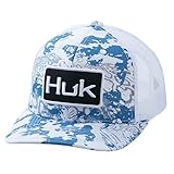 HUK Herren Mesh Trucker Snapback Hat | Blendfreie Fischerhut Mütze, Tide Change-The Edge, Einheitsgröße