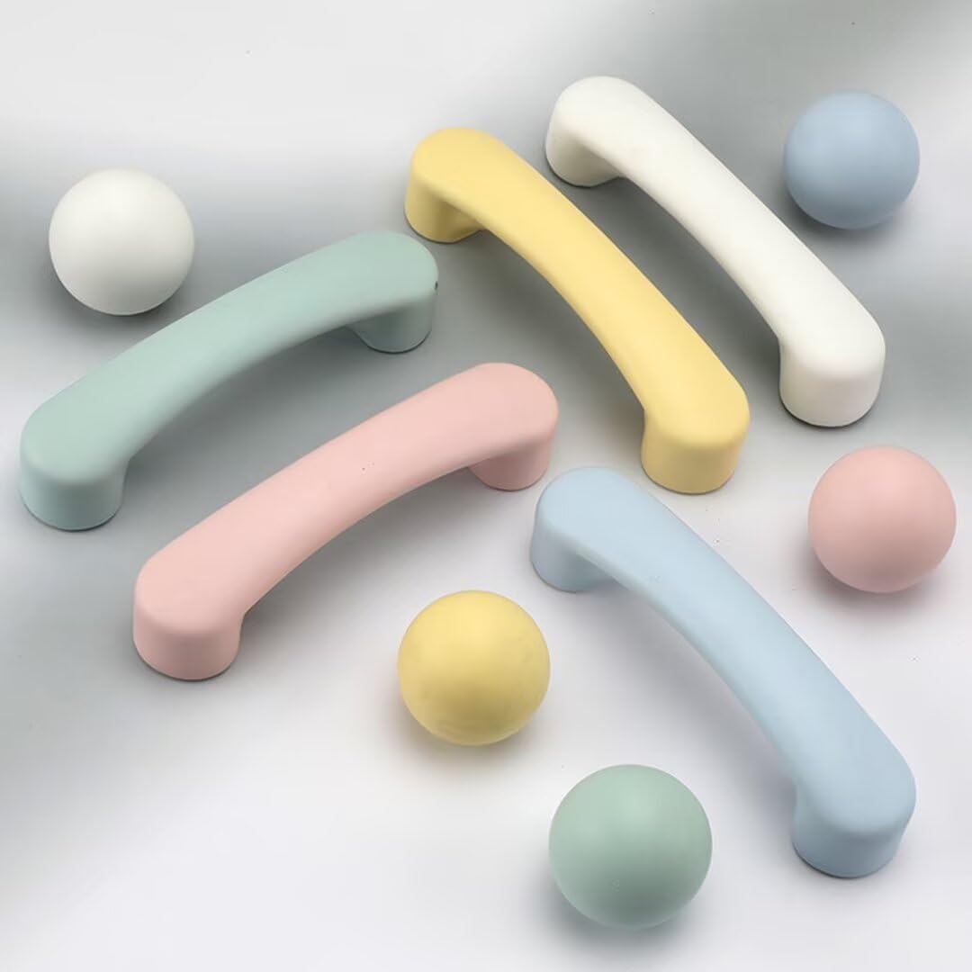 Lot de 12 boutons de porte en céramique - Poignées de tiroir de meubles pour cuisine, salle de bain, commode, maison, bureau, décoration - CC : 96 mm