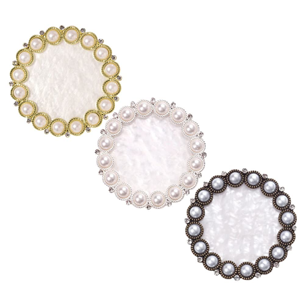 osaladi resin nail art palette, pearl nail art painting palette marble nail art palette nail art display board gel polish mixing tray mixing plate for nails, 3pcs ( type1 )