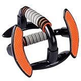 Push Up Bar Stand Bars Poignées de Pompe Musculaire Training Entraînement pour Hommes Femmes Voyage Workout Orange Gris
