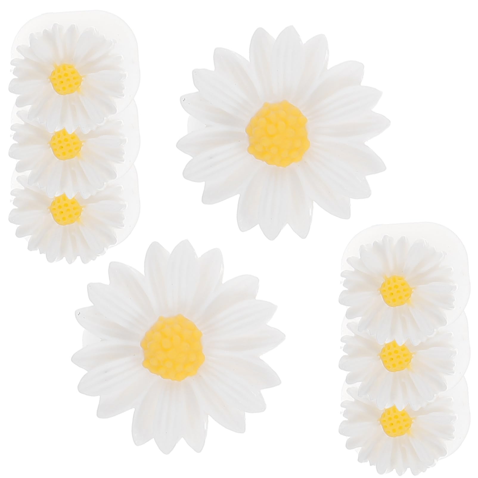 Healeved Daisy Flower Silicone Toe Separators for Pedicure Toe Spacers for Nail Art Little Toe Protectors (2 Pack)